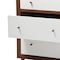 Baxton Studio Harlow Mid-century Modern White and Walnut Wood 6-drawer Dresser 121-6781 - alternate 5